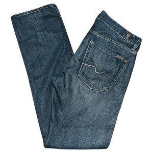 7 For All Mankind Denim Men’s Size 33 x 35 Blue Wash Standard Jeans
